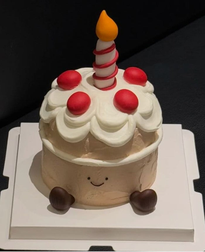 Special order 5" Freshcream Jelly Cat Brown Cake