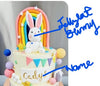 Special Order 8" Jellycat Rabbit with 20 customised macarons
