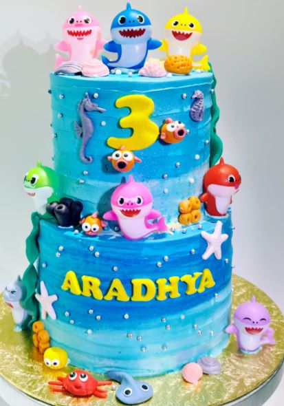 2 Tier or 1 tier Baby Shark