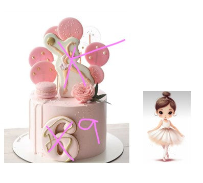 Special Order 5" Ballerina Macaron Cake