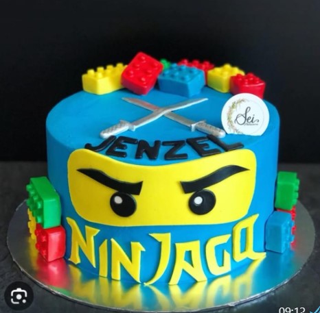 Special Order Ninja Lego 6" Cake
