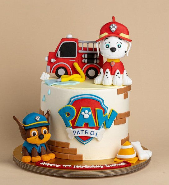 Special Order 6" Tall and Short Paw Patrol Cake