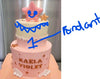 Special Order 5&7 Pink Cake Pink  Star Topper