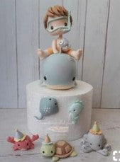 Special Order for Boy and Sea Creatures 6&8" Promo with 20 Macarons and 12 cupcakess