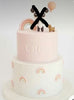 Special Order Jelly Cat Rabbit Grey 2 tier Rainbow Promo set of 6&8", 12 cupcakes and 20 macarons