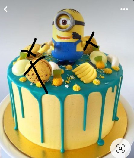 Special Order 2 Minion 6" Chocolate Cakes with 20 macarons