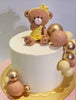 Special Order Bear in Pink Dress Ombre Cake