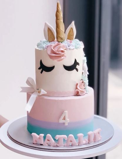 Special Order 6 & 8" Unicorn cake with 48 cupcakes & 30 macarons